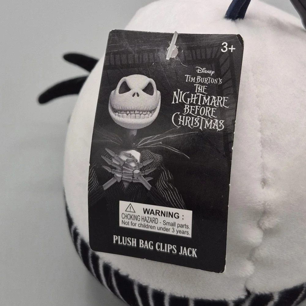Disney Nightmare Before Christmas Jack Skellington Plush Bag Clip DS724H06A NEW